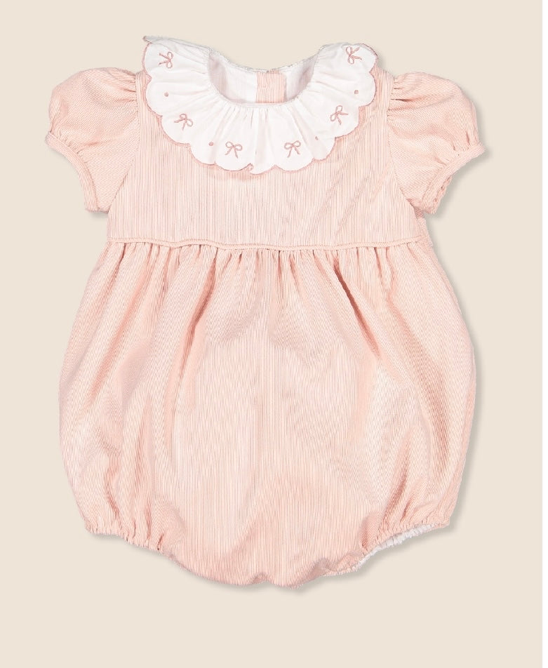 Blush corduroy pink romper