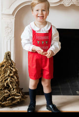 George Red Classic Christmas Boy Dungaree