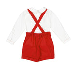 George Red Classic Christmas Boy Dungaree