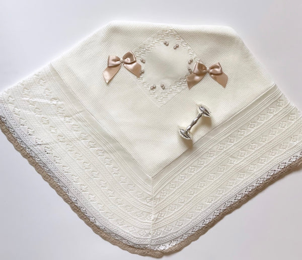 Baby Blanket perla camel