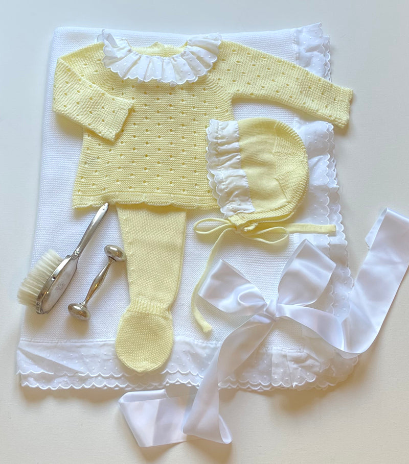 Abel Coming home outfit yellow & white