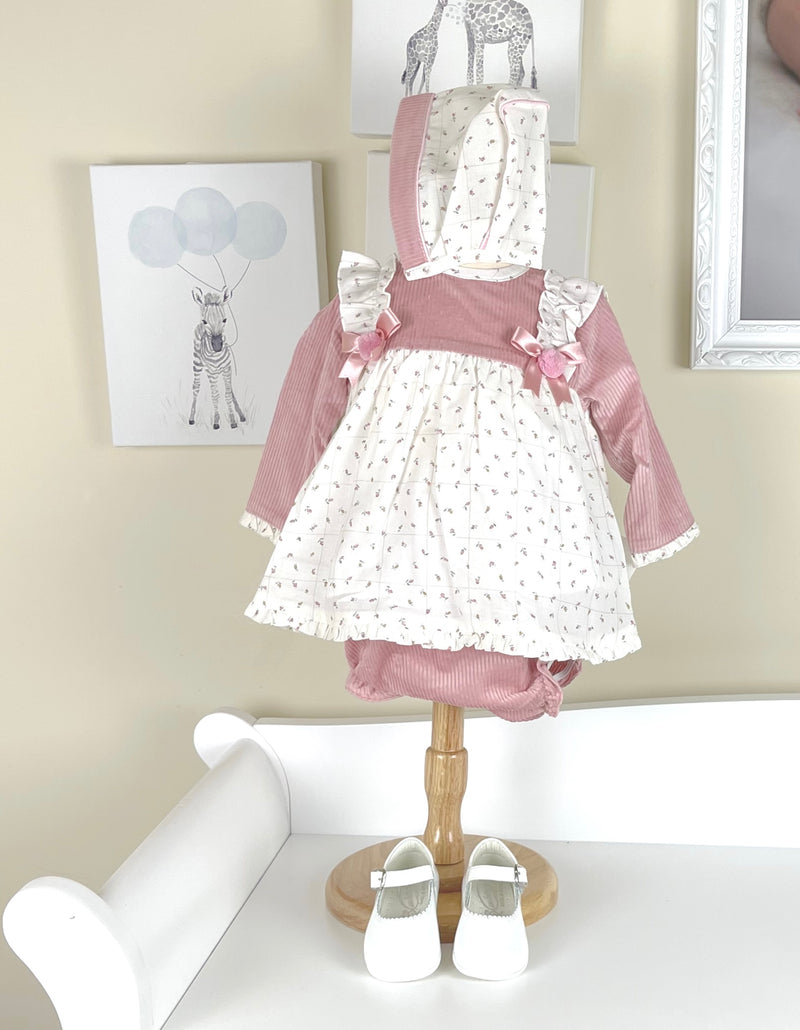 Girl Set with Bonnet